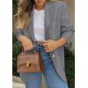 image:imagePRETTYGARDEN 2026 Blazers for Women Business Casual Long Sleeve Lapel Open Front Suit Jacket Work Blazer with PocketsGrey