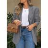 image:imagePRETTYGARDEN 2026 Blazers for Women Business Casual Long Sleeve Lapel Open Front Suit Jacket Work Blazer with PocketsGrey