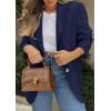 image:imagePRETTYGARDEN 2026 Blazers for Women Business Casual Long Sleeve Lapel Open Front Suit Jacket Work Blazer with PocketsNavy