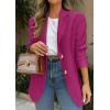 image:imagePRETTYGARDEN 2026 Blazers for Women Business Casual Long Sleeve Lapel Open Front Suit Jacket Work Blazer with PocketsRose Pink