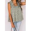 image:imagePRETTYGARDEN Boho Floral Tank Tops for Women Shirred Straps Pleated Summer Casual Sleeveless Shirts Tops Beach BlousesApricot