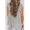 image:imagePRETTYGARDEN Boho Floral Tank Tops for Women Shirred Straps Pleated Summer Casual Sleeveless Shirts Tops Beach BlousesWhite