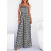 image:imagePRETTYGARDEN One Piece Jumpsuits for Women Casual Summer Cruise Outfits 2026 Spring Fashion Smocked Wide Leg Gingham RompersBlack