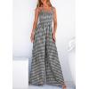 image:imagePRETTYGARDEN One Piece Jumpsuits for Women Casual Summer Cruise Outfits 2026 Spring Fashion Smocked Wide Leg Gingham RompersBlack