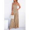 image:imagePRETTYGARDEN One Piece Jumpsuits for Women Casual Summer Cruise Outfits 2026 Spring Fashion Smocked Wide Leg Gingham RompersBrown