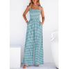 image:imagePRETTYGARDEN One Piece Jumpsuits for Women Casual Summer Cruise Outfits 2026 Spring Fashion Smocked Wide Leg Gingham RompersDusty Blue