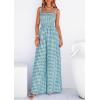 image:imagePRETTYGARDEN One Piece Jumpsuits for Women Casual Summer Cruise Outfits 2026 Spring Fashion Smocked Wide Leg Gingham RompersDusty Blue