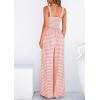 image:imagePRETTYGARDEN One Piece Jumpsuits for Women Casual Summer Cruise Outfits 2026 Spring Fashion Smocked Wide Leg Gingham RompersLight Pink