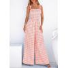 image:imagePRETTYGARDEN One Piece Jumpsuits for Women Casual Summer Cruise Outfits 2026 Spring Fashion Smocked Wide Leg Gingham RompersLight Pink