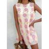 image:imagePRETTYGARDEN Sundresses for Women 2026 Summer Elegant Floral A Line Short Party Dress Beach Vacation ClothesApricot Light Purple Floral