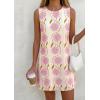 image:imagePRETTYGARDEN Sundresses for Women 2026 Summer Elegant Floral A Line Short Party Dress Beach Vacation ClothesApricot Light Purple Floral