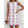 image:imagePRETTYGARDEN Sundresses for Women 2026 Summer Elegant Floral A Line Short Party Dress Beach Vacation ClothesApricot Purple Floral