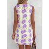 image:imagePRETTYGARDEN Sundresses for Women 2026 Summer Elegant Floral A Line Short Party Dress Beach Vacation ClothesApricot Purple Floral
