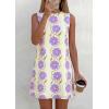 image:imagePRETTYGARDEN Sundresses for Women 2026 Summer Elegant Floral A Line Short Party Dress Beach Vacation ClothesApricot Purple Floral