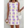 image:imagePRETTYGARDEN Sundresses for Women 2026 Summer Elegant Floral A Line Short Party Dress Beach Vacation ClothesApricot Purple Floral