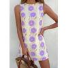 image:imagePRETTYGARDEN Sundresses for Women 2026 Summer Elegant Floral A Line Short Party Dress Beach Vacation ClothesApricot Purple Floral