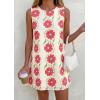 image:imagePRETTYGARDEN Sundresses for Women 2026 Summer Elegant Floral A Line Short Party Dress Beach Vacation ClothesApricot Red Floral