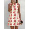image:imagePRETTYGARDEN Sundresses for Women 2026 Summer Elegant Floral A Line Short Party Dress Beach Vacation ClothesApricot Red Floral