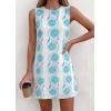 image:imagePRETTYGARDEN Sundresses for Women 2026 Summer Elegant Floral A Line Short Party Dress Beach Vacation ClothesWhite Cyan Floral