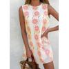image:imagePRETTYGARDEN Sundresses for Women 2026 Summer Elegant Floral A Line Short Party Dress Beach Vacation ClothesWhite Pink Floral