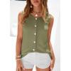 image:imagePRETTYGARDEN Sweater Vest Women 2026 Summer Sleeveless Cardigans Trendy Knit Vest Top Button Down Spring Sweater TopsArmy Green