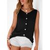 image:imagePRETTYGARDEN Sweater Vest Women 2026 Summer Sleeveless Cardigans Trendy Knit Vest Top Button Down Spring Sweater TopsBlack