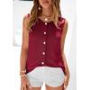 image:imagePRETTYGARDEN Sweater Vest Women 2026 Summer Sleeveless Cardigans Trendy Knit Vest Top Button Down Spring Sweater TopsBurgundy