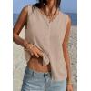image:imagePRETTYGARDEN Sweater Vest Women 2026 Summer Sleeveless Cardigans Trendy Knit Vest Top Button Down Spring Sweater TopsKhaki