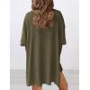 image:imagePRETTYGARDEN Women 2 Piece Lounge Set 2026 Summer Casual Oversized Shirts Biker Shorts Matching Airport Travel Outfit ClothesArmy Green