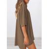 image:imagePRETTYGARDEN Women 2 Piece Lounge Set 2026 Summer Casual Oversized Shirts Biker Shorts Matching Airport Travel Outfit ClothesDark Khaki