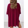image:imagePRETTYGARDEN Women 2 Piece Lounge Set 2026 Summer Casual Oversized Shirts Biker Shorts Matching Airport Travel Outfit ClothesDeep Red