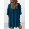 image:imagePRETTYGARDEN Women 2 Piece Lounge Set 2026 Summer Casual Oversized Shirts Biker Shorts Matching Airport Travel Outfit ClothesLake Blue