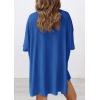 image:imagePRETTYGARDEN Women 2 Piece Lounge Set 2026 Summer Casual Oversized Shirts Biker Shorts Matching Airport Travel Outfit ClothesRoyal Blue