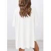 image:imagePRETTYGARDEN Women 2 Piece Lounge Set 2026 Summer Casual Oversized Shirts Biker Shorts Matching Airport Travel Outfit ClothesWhite