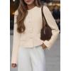 image:imagePRETTYGARDEN Women Blazers Business Casual Outfits 2026 Fall Fashion Long Sleeve Professional Office Work Suit Jacket ClothesBeige