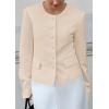 image:imagePRETTYGARDEN Women Blazers Business Casual Outfits 2026 Fall Fashion Long Sleeve Professional Office Work Suit Jacket ClothesBeige
