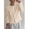 image:imagePRETTYGARDEN Women Blazers Business Casual Outfits 2026 Fall Fashion Long Sleeve Professional Office Work Suit Jacket ClothesBeige