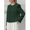 image:imagePRETTYGARDEN Women Blazers Business Casual Outfits 2026 Fall Fashion Long Sleeve Professional Office Work Suit Jacket ClothesDark Green