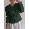 image:imagePRETTYGARDEN Women Blazers Business Casual Outfits 2026 Fall Fashion Long Sleeve Professional Office Work Suit Jacket ClothesDark Green