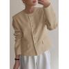 image:imagePRETTYGARDEN Women Blazers Business Casual Outfits 2026 Fall Fashion Long Sleeve Professional Office Work Suit Jacket ClothesLight Khaki