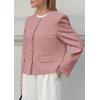 image:imagePRETTYGARDEN Women Blazers Business Casual Outfits 2026 Fall Fashion Long Sleeve Professional Office Work Suit Jacket ClothesPink