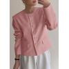 image:imagePRETTYGARDEN Women Blazers Business Casual Outfits 2026 Fall Fashion Long Sleeve Professional Office Work Suit Jacket ClothesPink