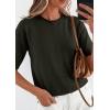 image:imagePRETTYGARDEN Women Spring Short Sleeve Cardigan Sweaters Button Down Knit Shirt Blouse Dressy Casual Tops 2026 Summer OutfitsArmy Green