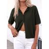 image:imagePRETTYGARDEN Women Spring Short Sleeve Cardigan Sweaters Button Down Knit Shirt Blouse Dressy Casual Tops 2026 Summer OutfitsArmy Green