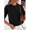 image:imagePRETTYGARDEN Women Spring Short Sleeve Cardigan Sweaters Button Down Knit Shirt Blouse Dressy Casual Tops 2026 Summer OutfitsBlack