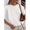 image:imagePRETTYGARDEN Women Spring Short Sleeve Cardigan Sweaters Button Down Knit Shirt Blouse Dressy Casual Tops 2026 Summer OutfitsWhite