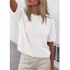 image:imagePRETTYGARDEN Women Spring Short Sleeve Cardigan Sweaters Button Down Knit Shirt Blouse Dressy Casual Tops 2026 Summer OutfitsWhite