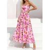 image:imagePRETTYGARDEN Women Strapless Maxi Dress 2026 Summer Floral Tube Top Ruched Beach Spring Wedding Guest Long DressesFloral Apricot Pink