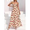 image:imagePRETTYGARDEN Women Strapless Maxi Dress 2026 Summer Floral Tube Top Ruched Beach Spring Wedding Guest Long DressesFloral Apricot Red