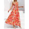 image:imagePRETTYGARDEN Women Strapless Maxi Dress 2026 Summer Floral Tube Top Ruched Beach Spring Wedding Guest Long DressesFloral Orange